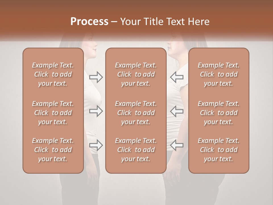 A Woman Standing In Front Of A Wall With Her Hands On Her Hips PowerPoint Template