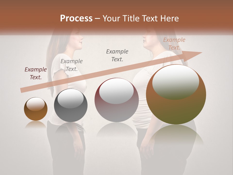 A Woman Standing In Front Of A Wall With Her Hands On Her Hips PowerPoint Template