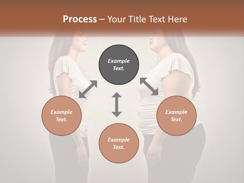 A Woman Standing In Front Of A Wall With Her Hands On Her Hips PowerPoint Template