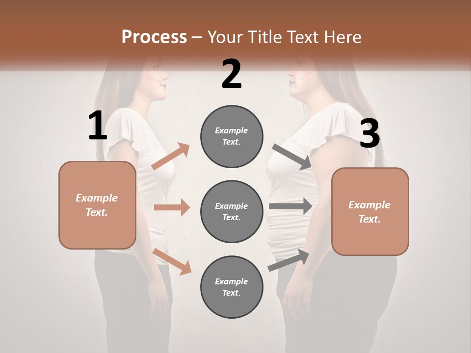 A Woman Standing In Front Of A Wall With Her Hands On Her Hips PowerPoint Template