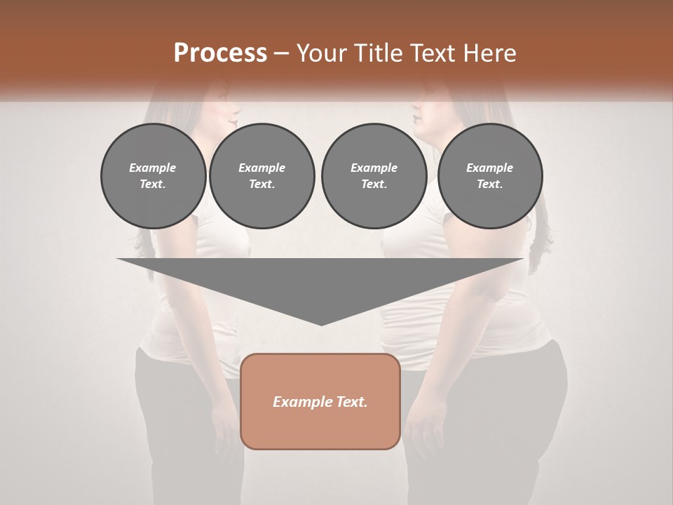 A Woman Standing In Front Of A Wall With Her Hands On Her Hips PowerPoint Template