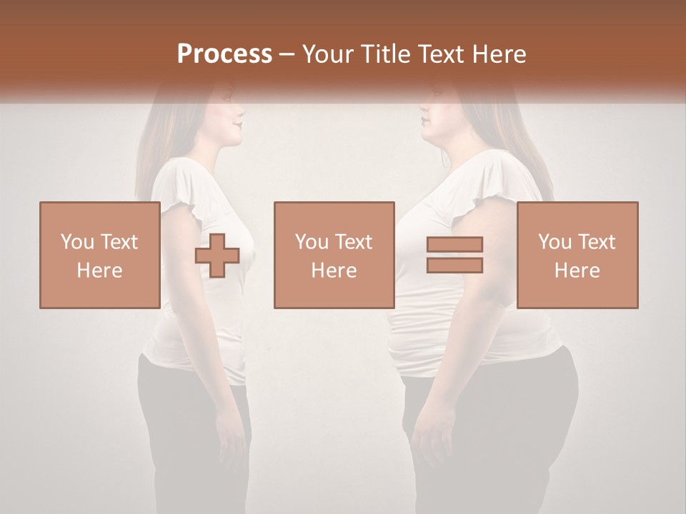 A Woman Standing In Front Of A Wall With Her Hands On Her Hips PowerPoint Template