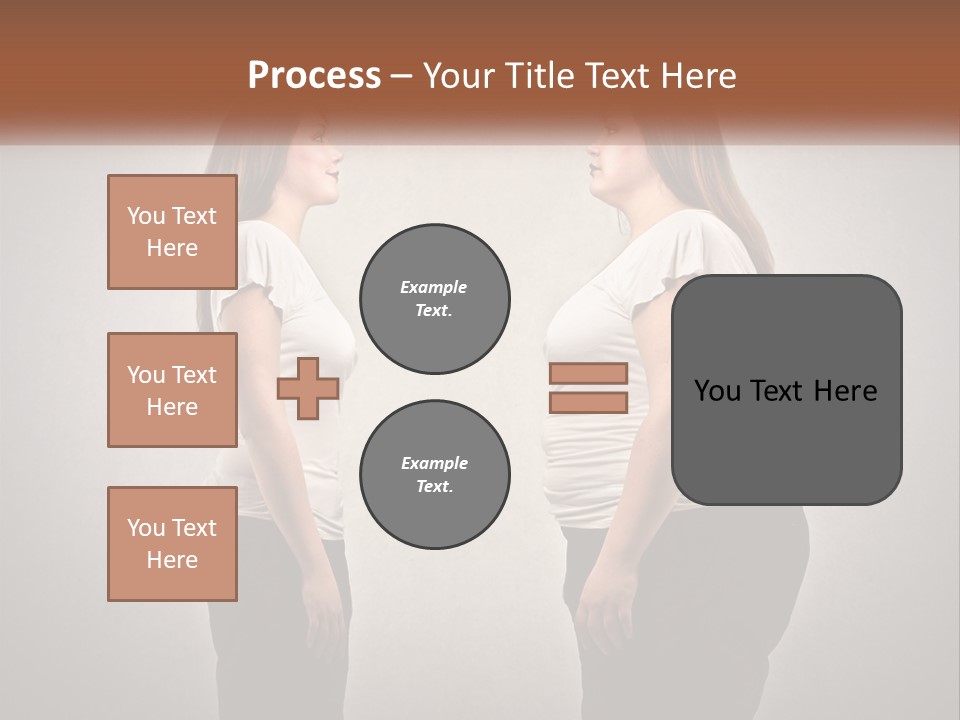 A Woman Standing In Front Of A Wall With Her Hands On Her Hips PowerPoint Template