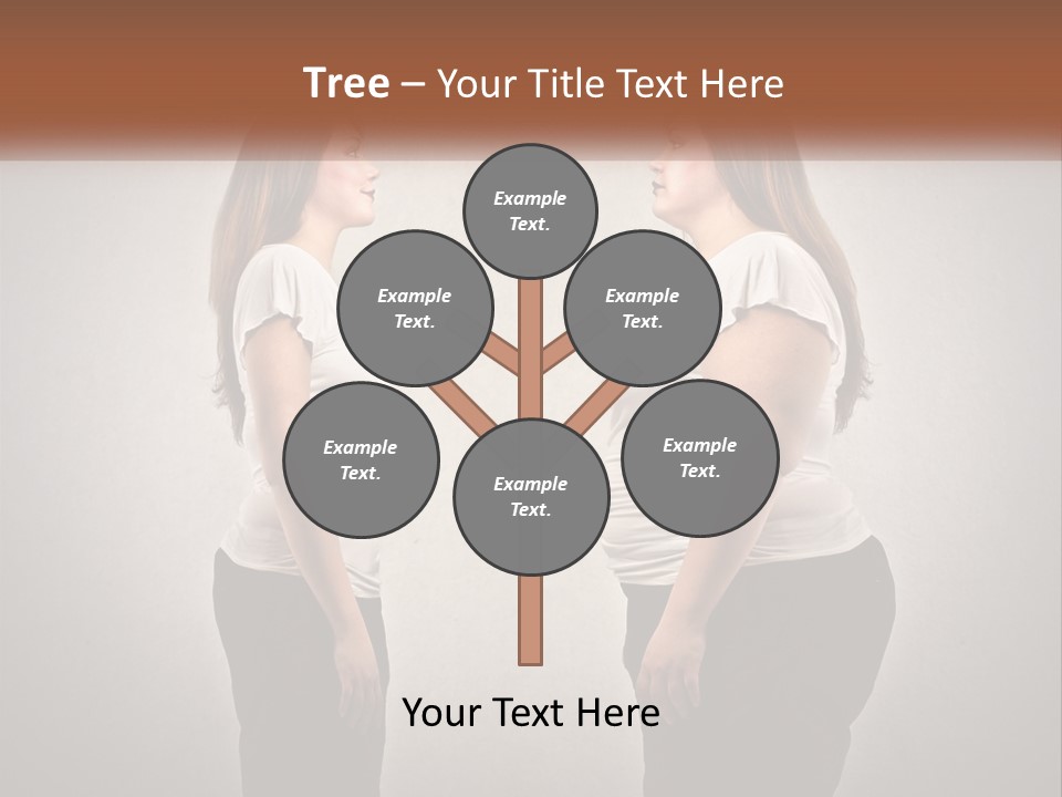 A Woman Standing In Front Of A Wall With Her Hands On Her Hips PowerPoint Template