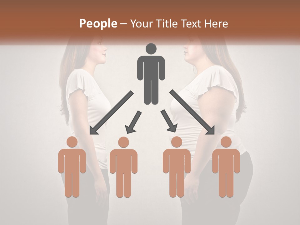 A Woman Standing In Front Of A Wall With Her Hands On Her Hips PowerPoint Template