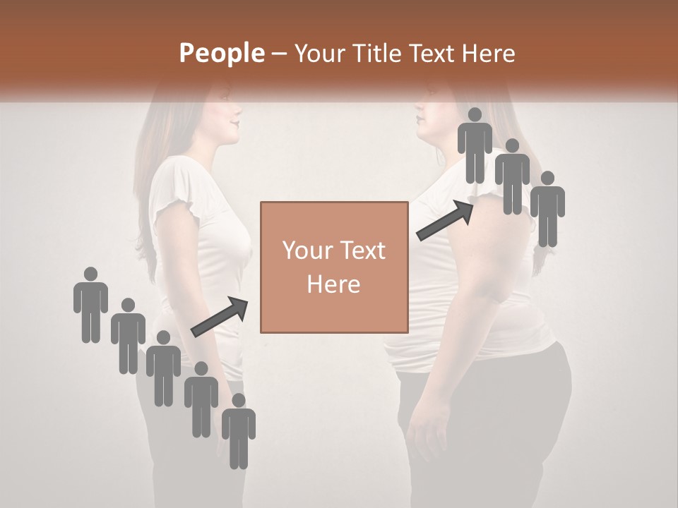 A Woman Standing In Front Of A Wall With Her Hands On Her Hips PowerPoint Template