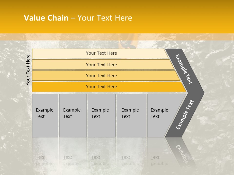 A Man Is Kayaking Down A Waterfall In The Water PowerPoint Template