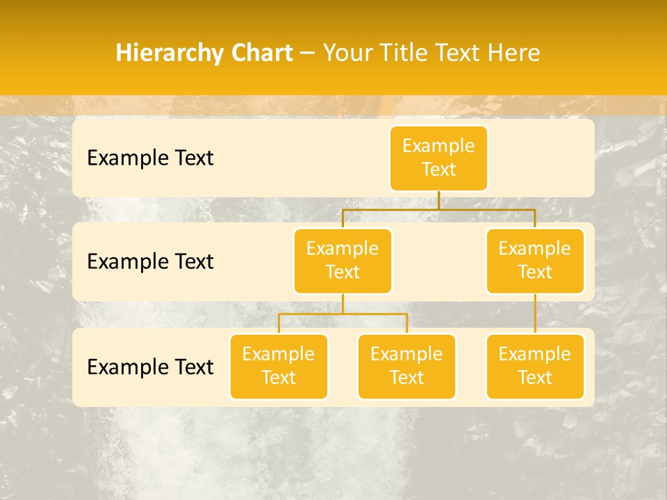 A Man Is Kayaking Down A Waterfall In The Water PowerPoint Template