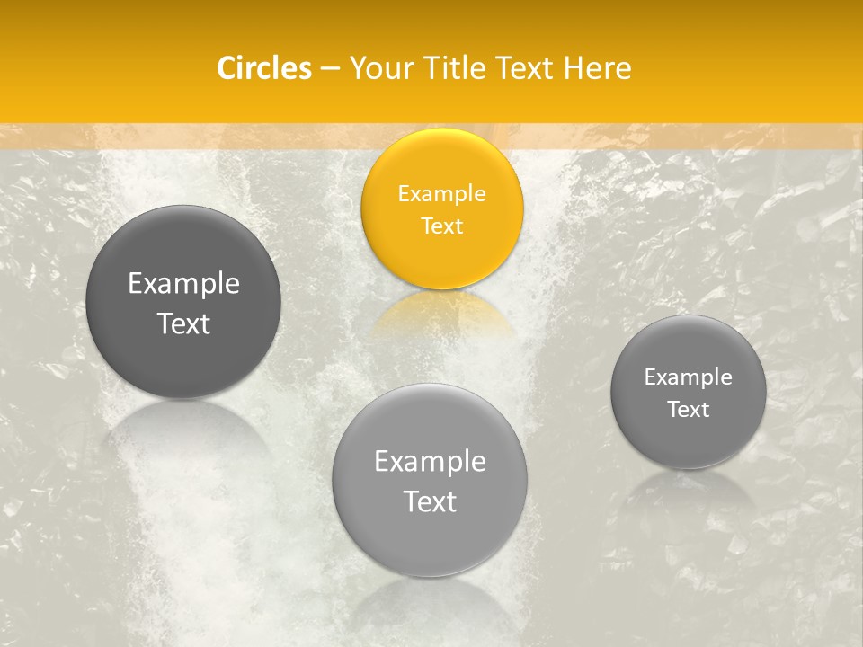 A Man Is Kayaking Down A Waterfall In The Water PowerPoint Template