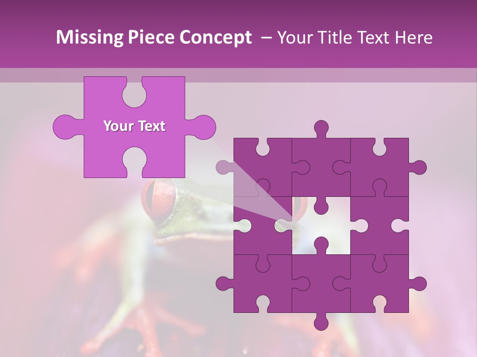 A Frog Sitting On Top Of A Purple Flower PowerPoint Template