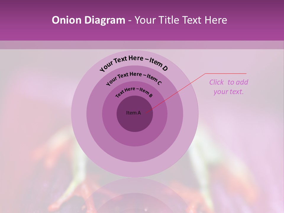 A Frog Sitting On Top Of A Purple Flower PowerPoint Template