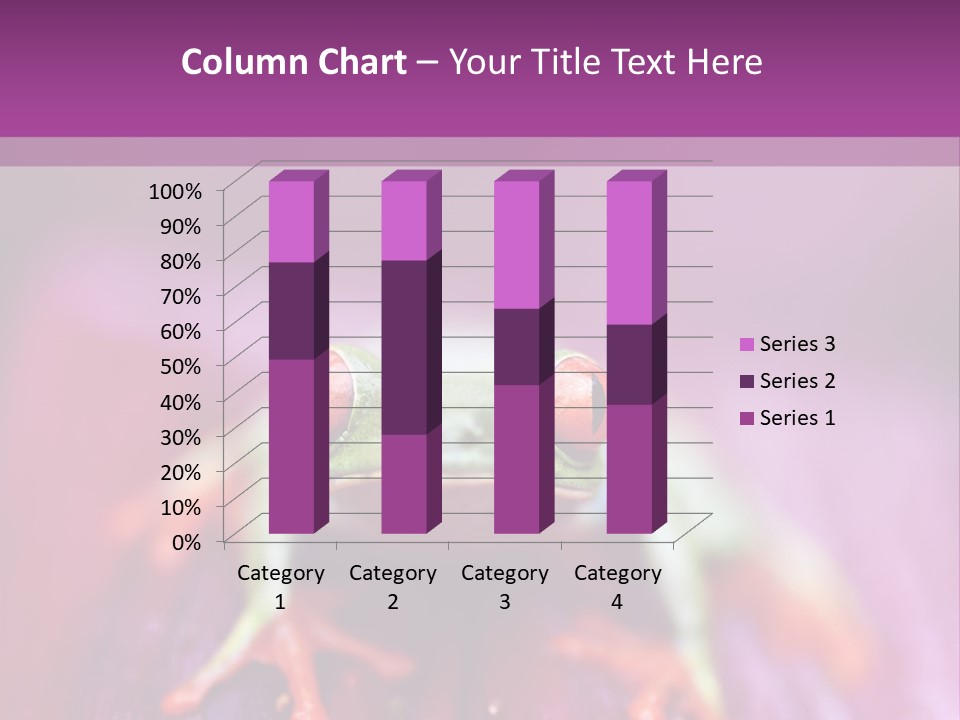 A Frog Sitting On Top Of A Purple Flower PowerPoint Template