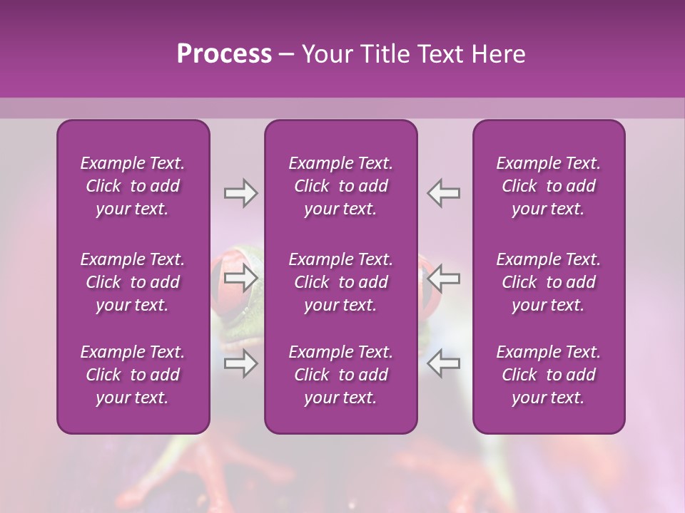 A Frog Sitting On Top Of A Purple Flower PowerPoint Template