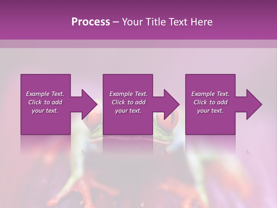 A Frog Sitting On Top Of A Purple Flower PowerPoint Template