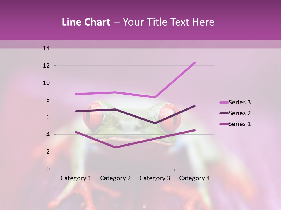 A Frog Sitting On Top Of A Purple Flower PowerPoint Template