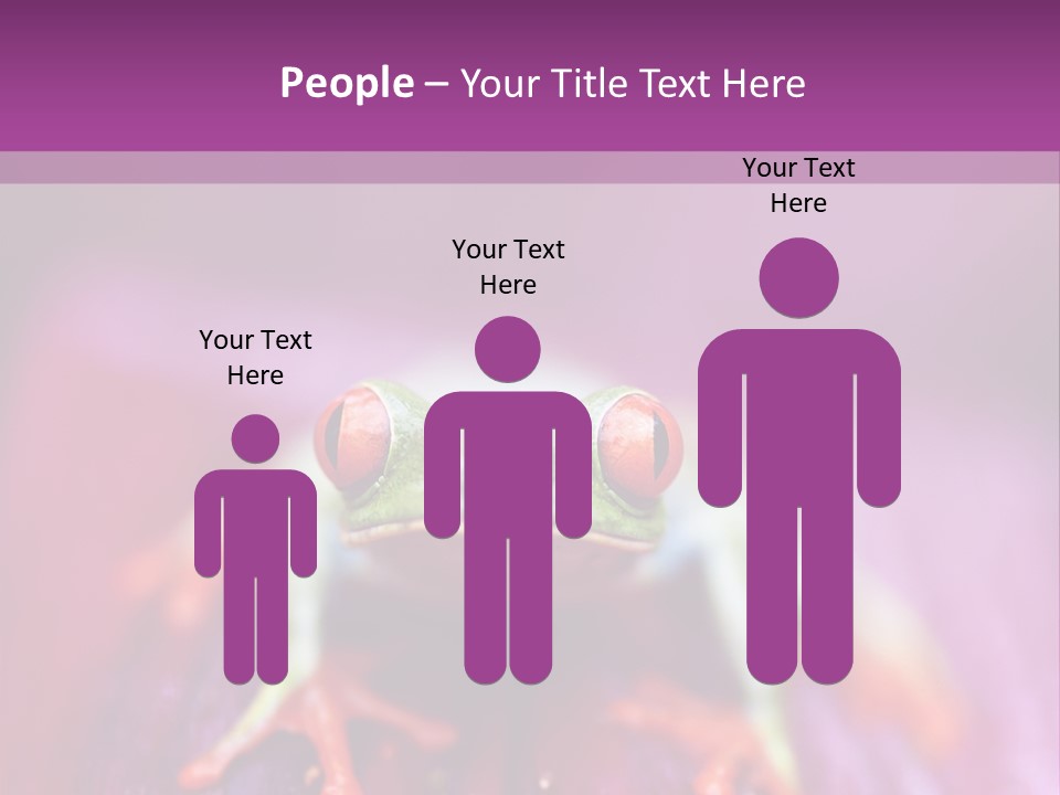 A Frog Sitting On Top Of A Purple Flower PowerPoint Template