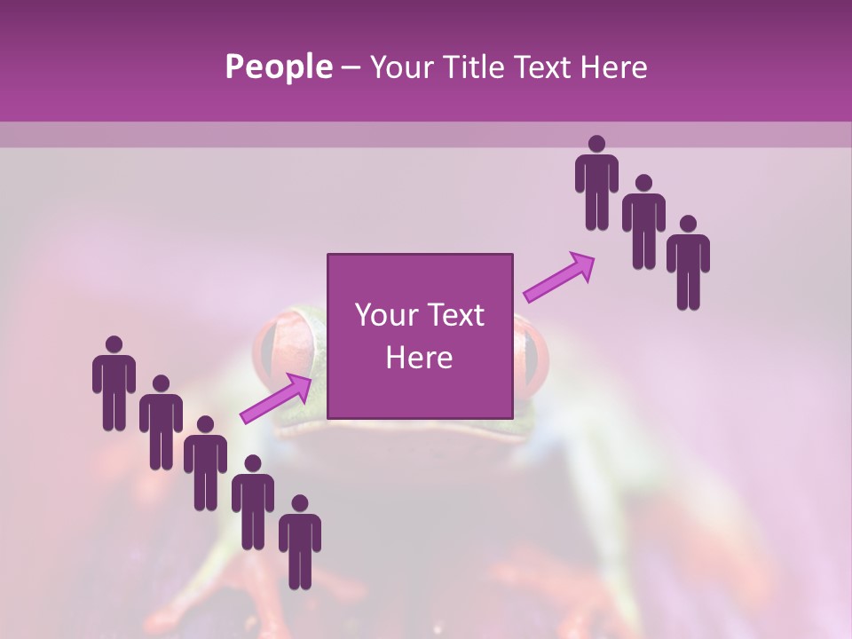 A Frog Sitting On Top Of A Purple Flower PowerPoint Template