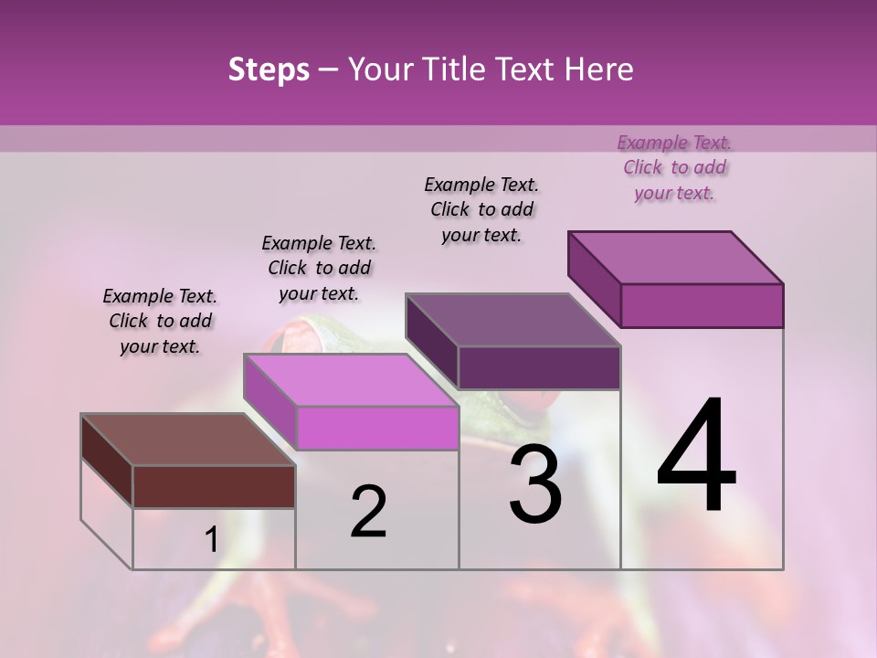 A Frog Sitting On Top Of A Purple Flower PowerPoint Template