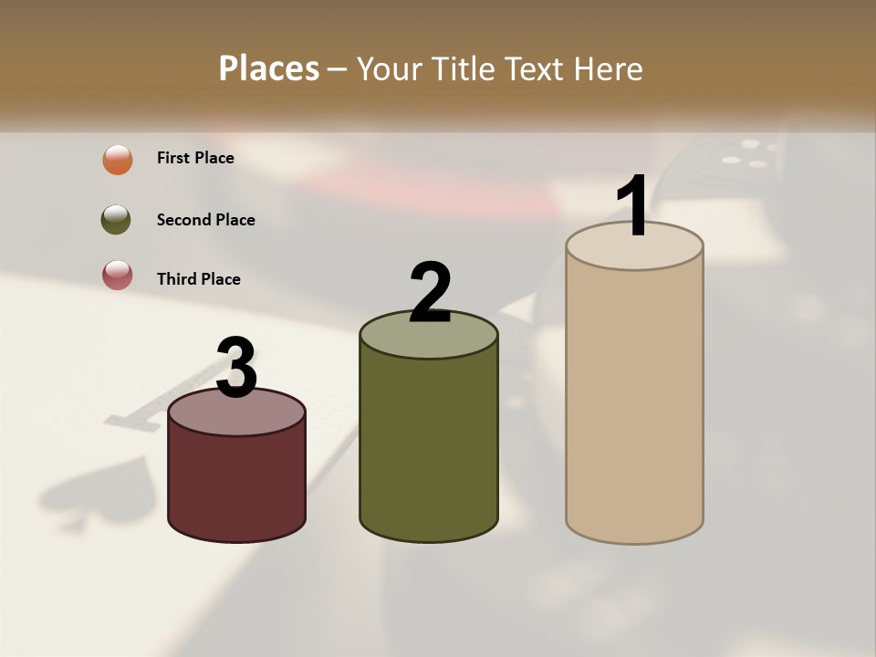 A Number Of Playing Cards On A Table PowerPoint Template