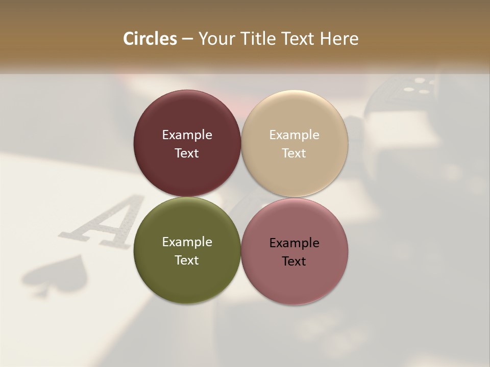 A Number Of Playing Cards On A Table PowerPoint Template