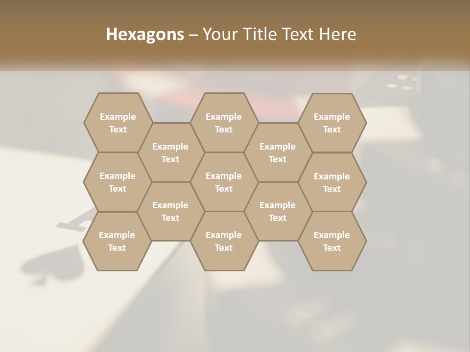 A Number Of Playing Cards On A Table PowerPoint Template