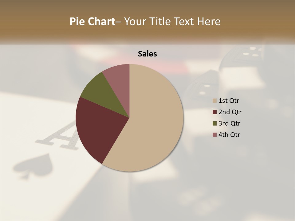 A Number Of Playing Cards On A Table PowerPoint Template