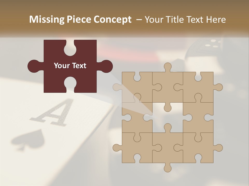 A Number Of Playing Cards On A Table PowerPoint Template