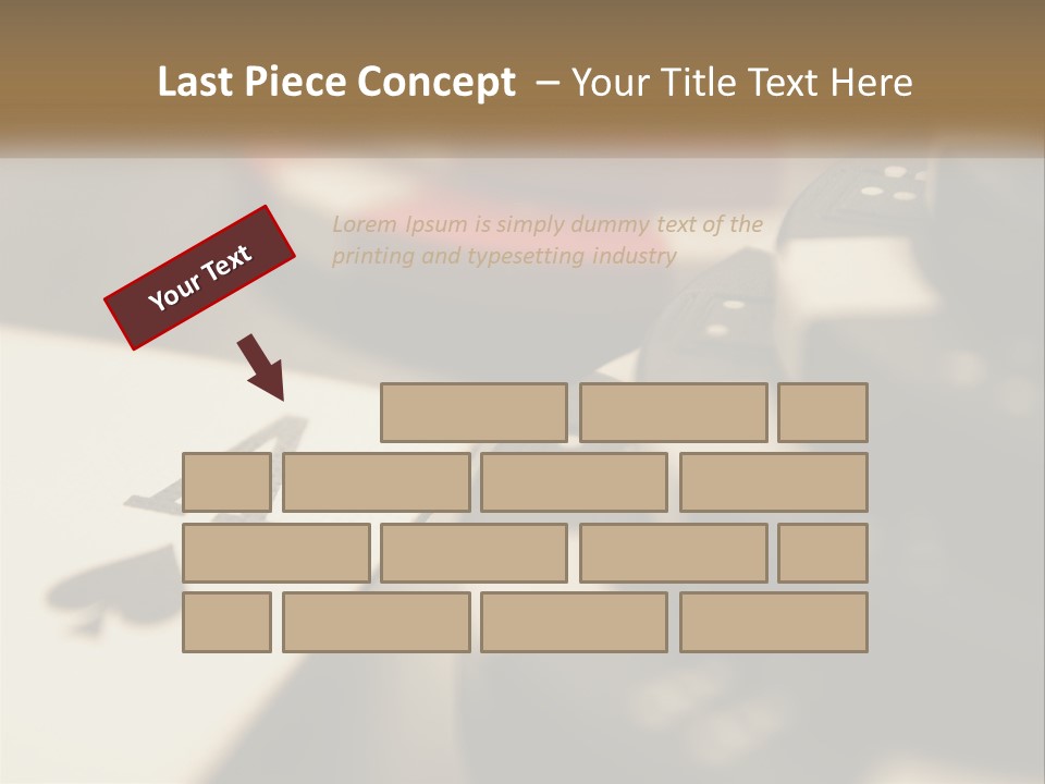 A Number Of Playing Cards On A Table PowerPoint Template