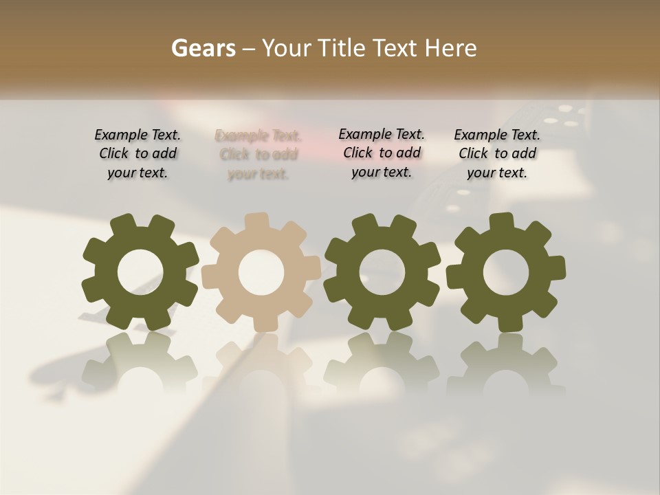 A Number Of Playing Cards On A Table PowerPoint Template