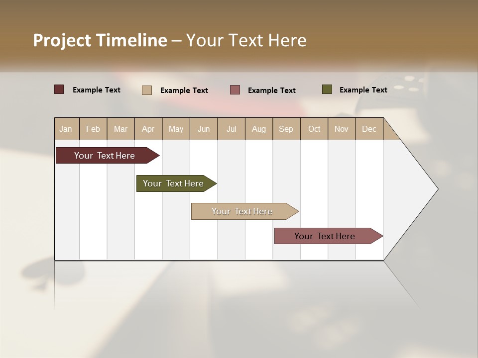 A Number Of Playing Cards On A Table PowerPoint Template
