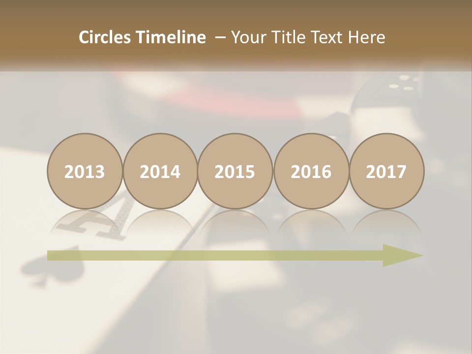 A Number Of Playing Cards On A Table PowerPoint Template