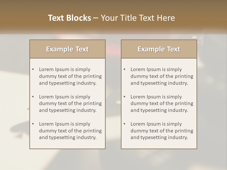 A Number Of Playing Cards On A Table PowerPoint Template