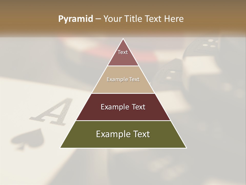 A Number Of Playing Cards On A Table PowerPoint Template