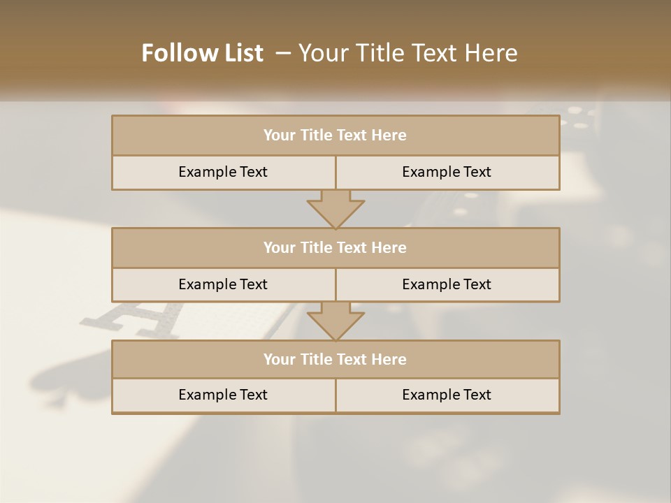 A Number Of Playing Cards On A Table PowerPoint Template