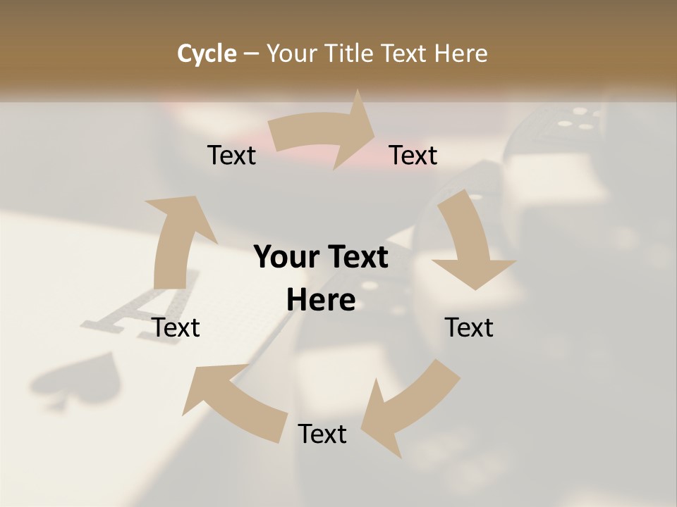 A Number Of Playing Cards On A Table PowerPoint Template