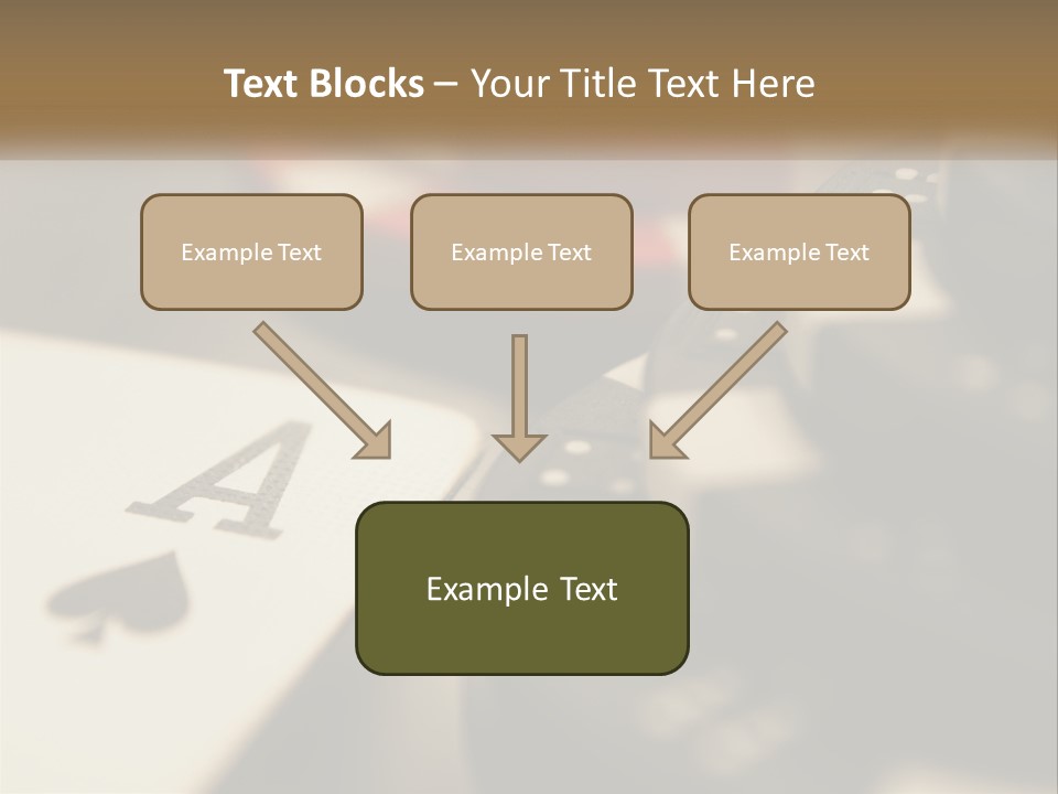 A Number Of Playing Cards On A Table PowerPoint Template