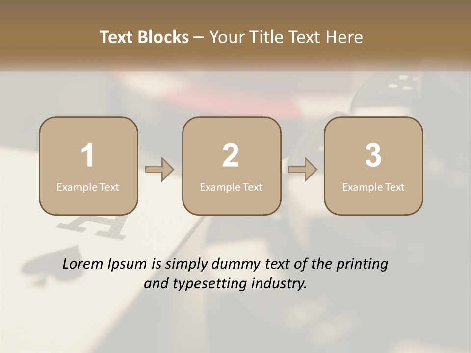 A Number Of Playing Cards On A Table PowerPoint Template