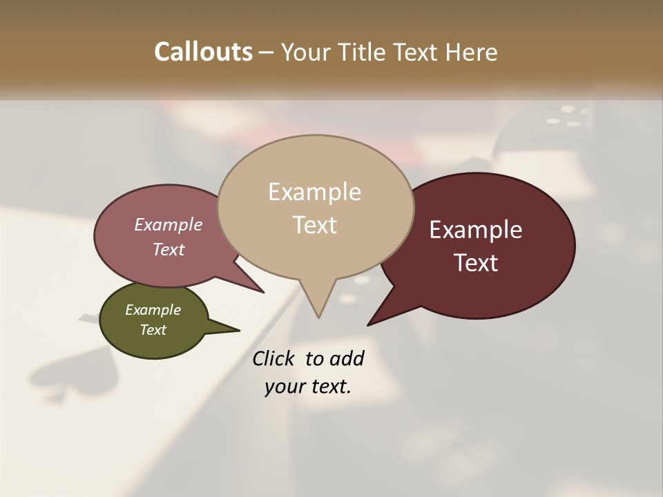 A Number Of Playing Cards On A Table PowerPoint Template