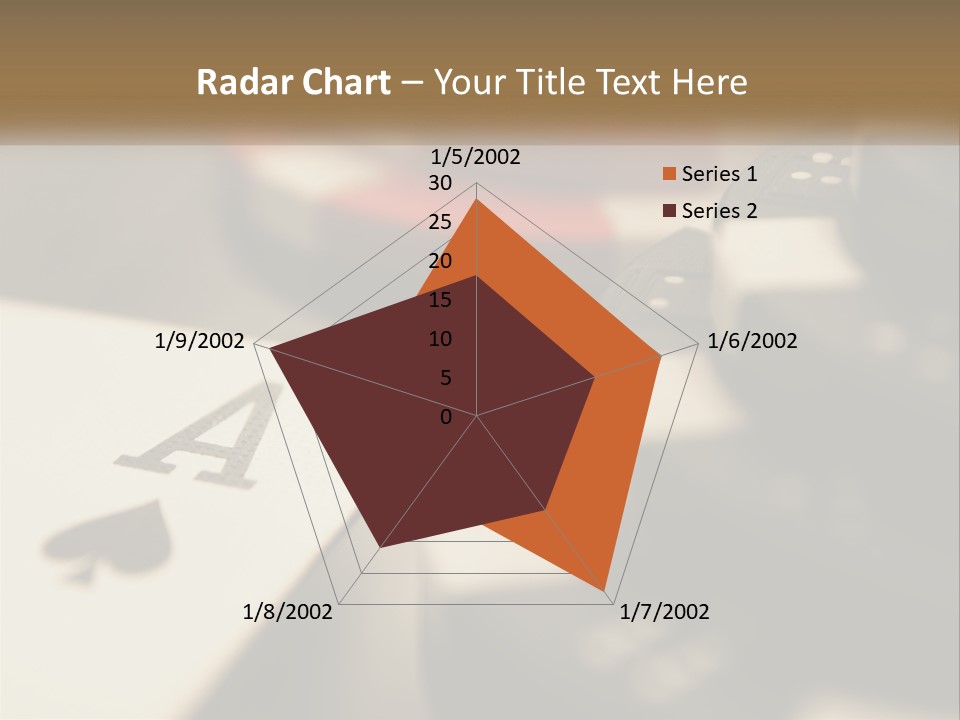 A Number Of Playing Cards On A Table PowerPoint Template