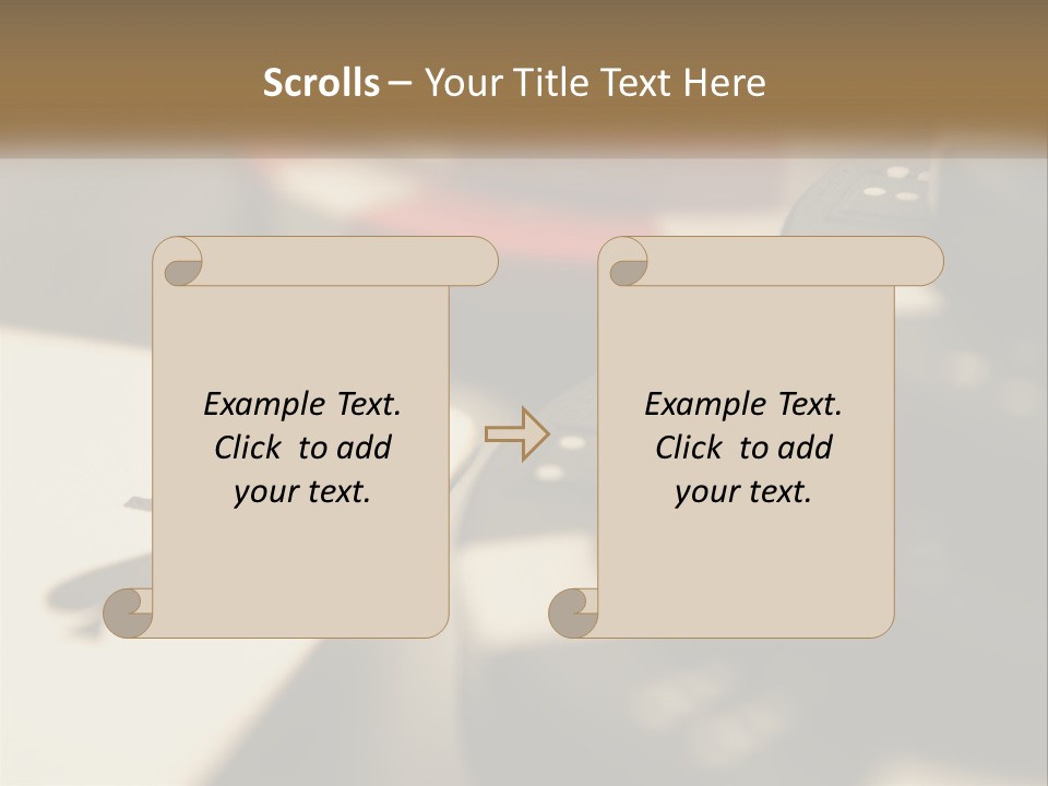 A Number Of Playing Cards On A Table PowerPoint Template