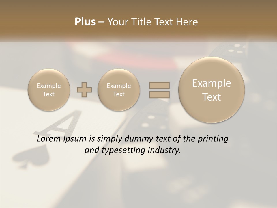 A Number Of Playing Cards On A Table PowerPoint Template