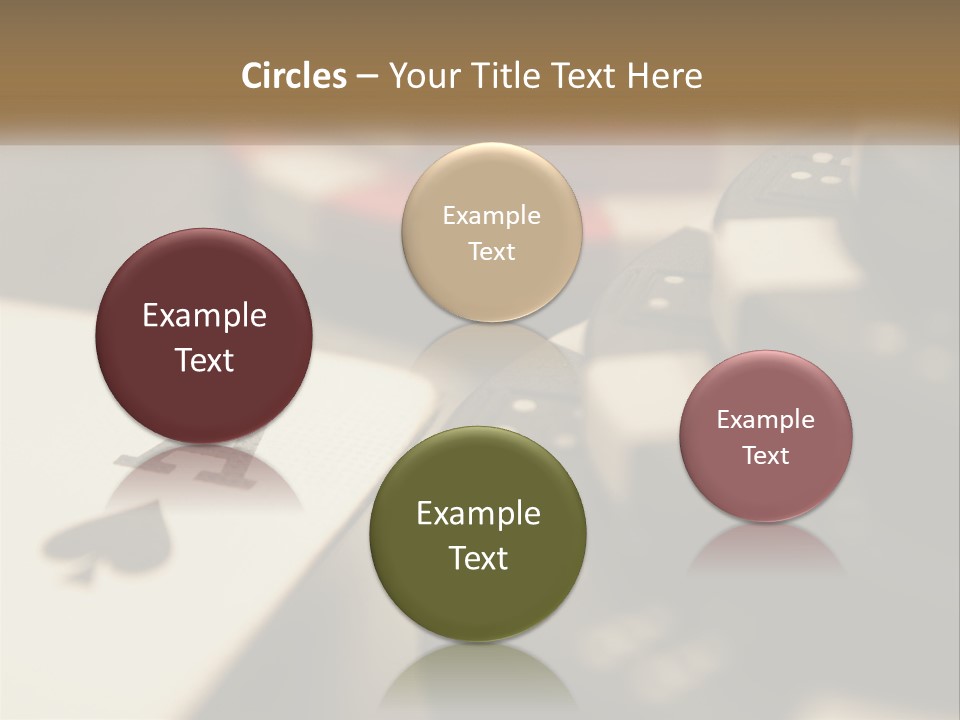 A Number Of Playing Cards On A Table PowerPoint Template