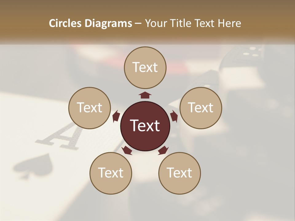 A Number Of Playing Cards On A Table PowerPoint Template