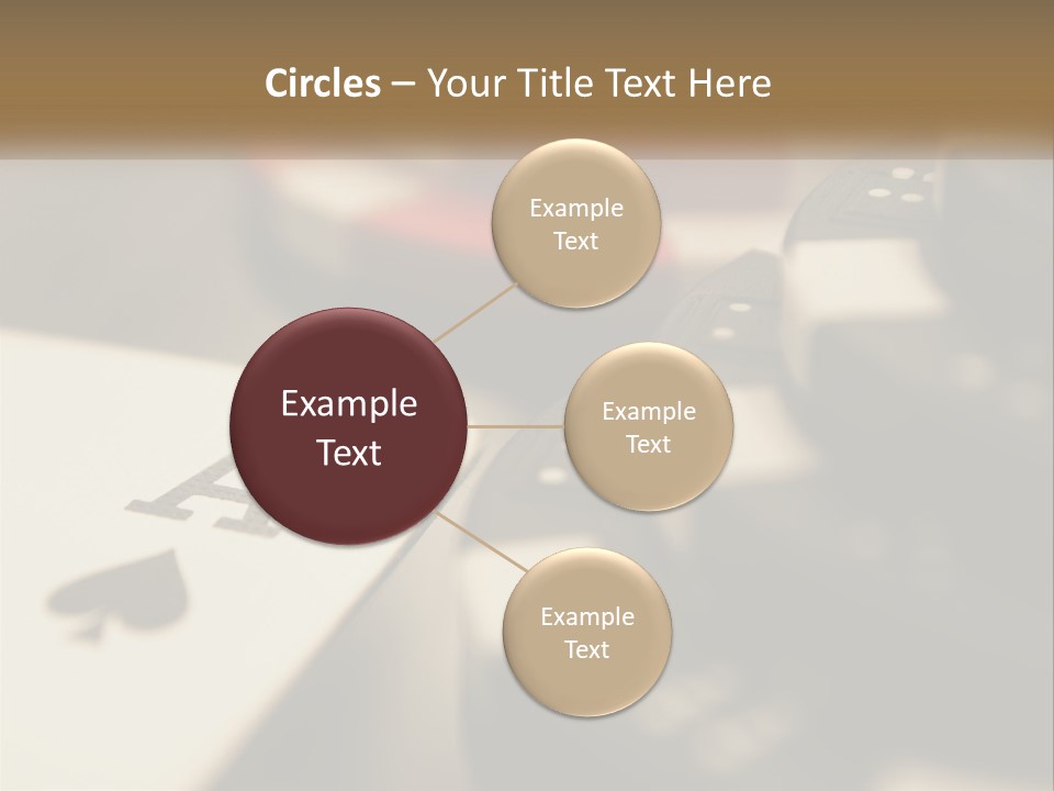A Number Of Playing Cards On A Table PowerPoint Template