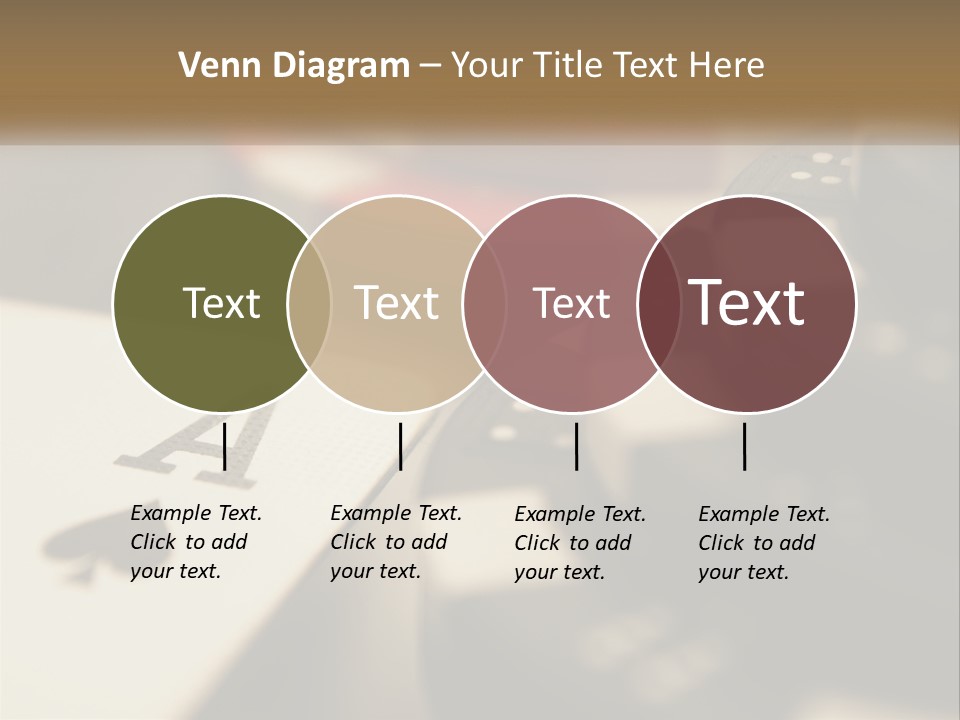 A Number Of Playing Cards On A Table PowerPoint Template