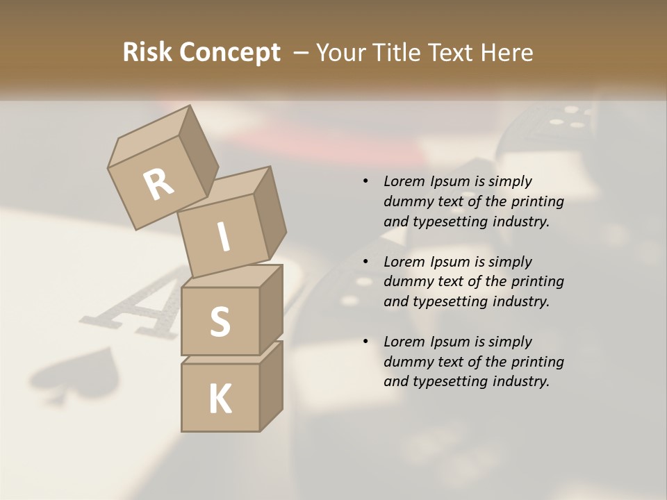 A Number Of Playing Cards On A Table PowerPoint Template