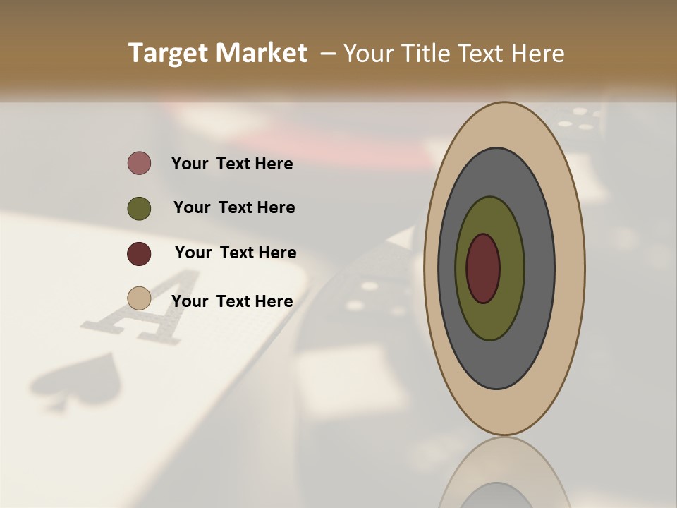 A Number Of Playing Cards On A Table PowerPoint Template