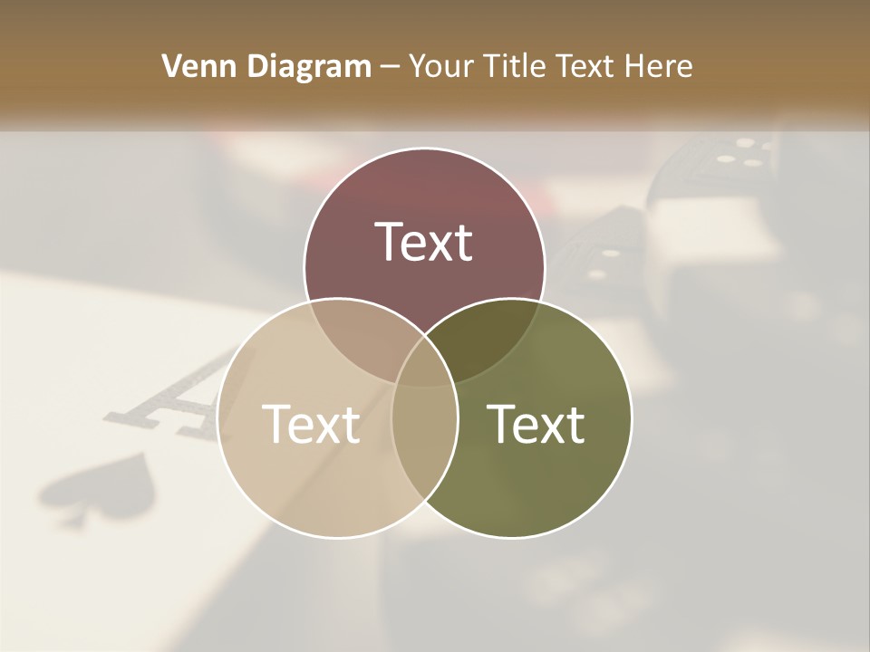 A Number Of Playing Cards On A Table PowerPoint Template