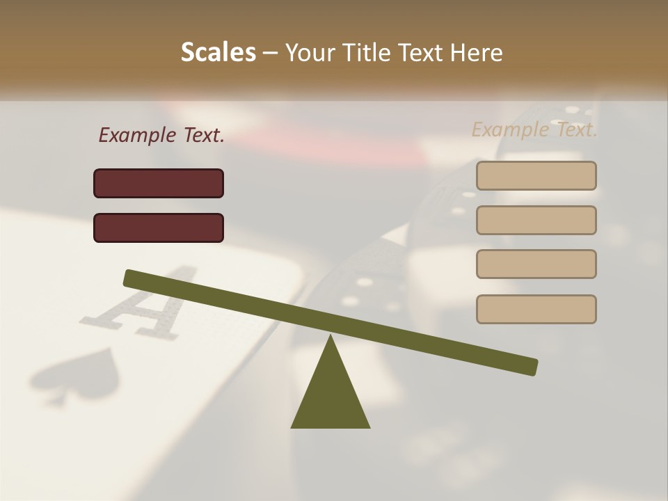 A Number Of Playing Cards On A Table PowerPoint Template