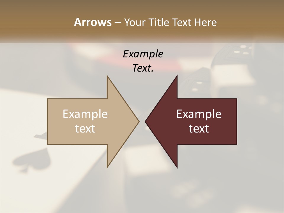 A Number Of Playing Cards On A Table PowerPoint Template